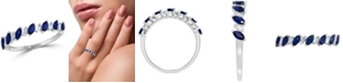 EFFY Collection EFFY&reg; Sapphire (5/8 ct. t.w.) & Diamond (1/8 ct. t.w.) Statement Ring in 14k White Gold